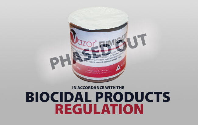 VAZOR® FUMIGATORS TO BE WITHDRAWN