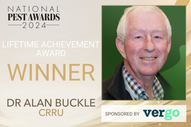 CELEBRATING DR ALAN BUCKLE’S REMARKABLE CONTRIBUTIONS TO PEST MANAGEMENT AT THE 2024 PEST AWARDS