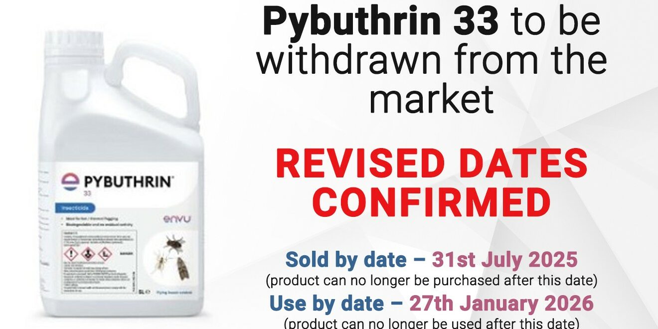 Pybuthrin 33 to be withdrawn from the market