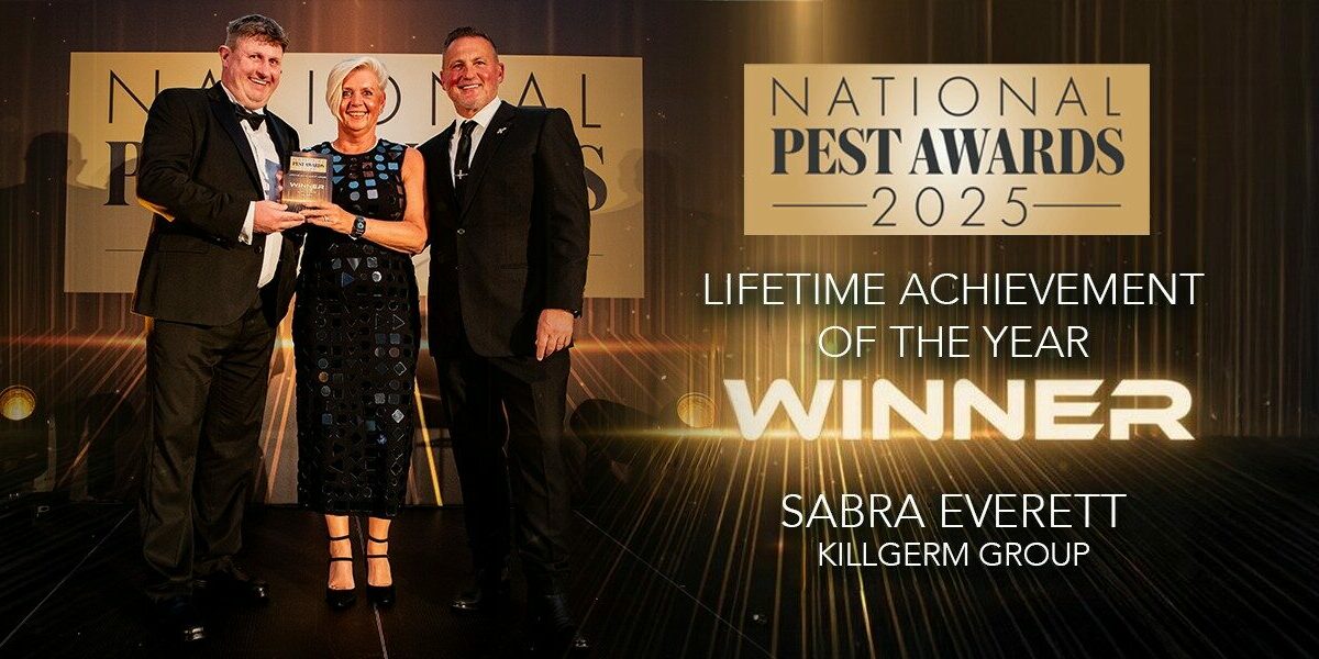 Killgerm Group’s Sabra Everett Receives Prestigious Lifetime Achievement Award at National Pest Awards