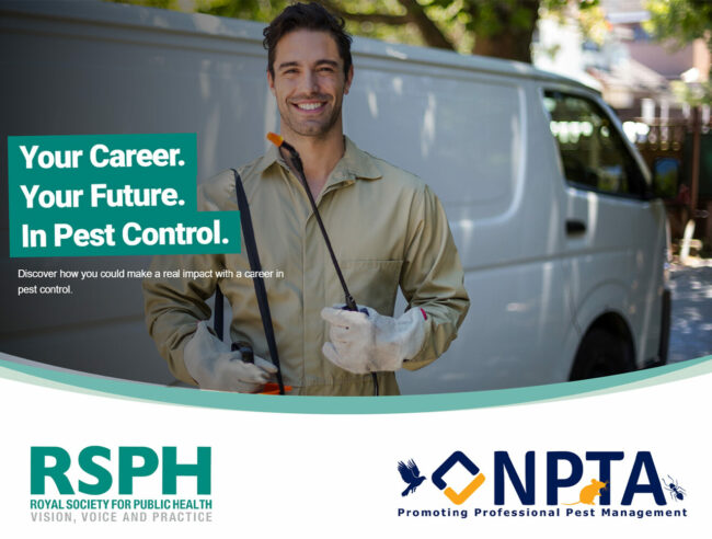The Royal Society for Public Health (RSPH) and the National Pest Technicians Association (NPTA) have today announced that they will be launching a ‘Careers Hub’ to encourage people to pursue a career in the pest control industry